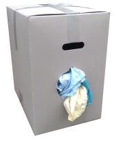 COLOURED 100% NEW COTTON CLOTHS PALLET OF 40 CARTONS 10KG